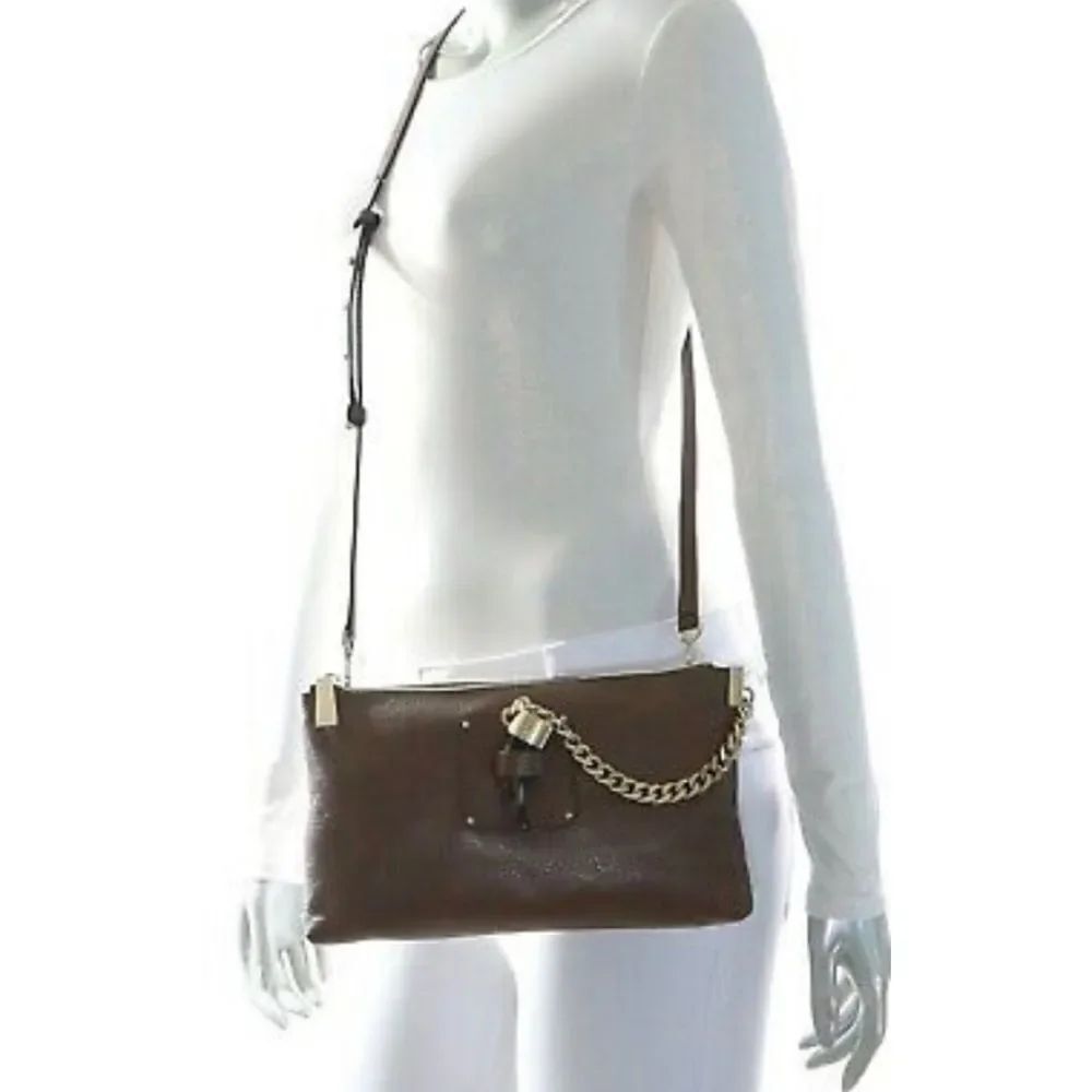 Michael Kors James Large Leather Clutch & Crossbody